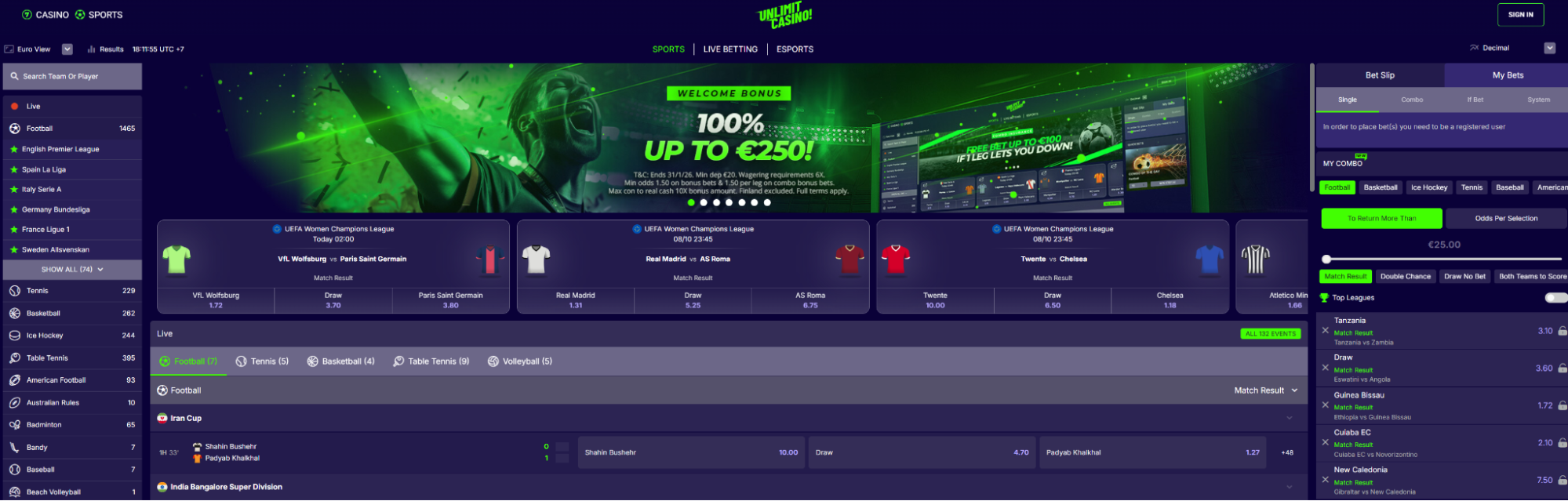 Unlimit Casino Games