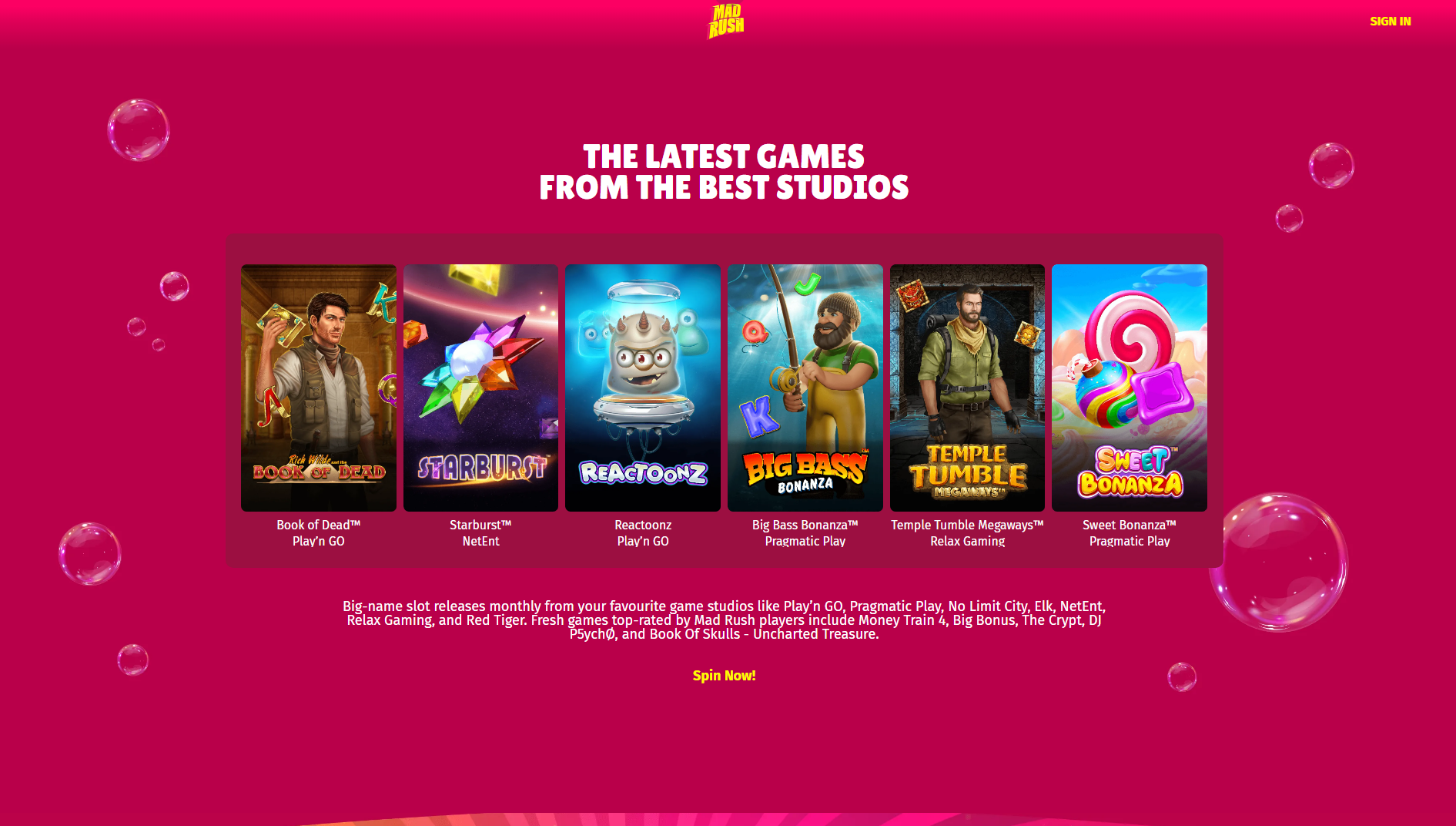 madrush casino sports